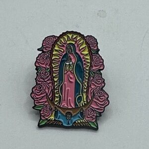 Virgin Mary Religious Enamel Pin